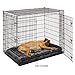 MidWest Homes for Pets QuietTime Giant Dog Bed – Gray Faux Fur Bolster, Ultra-Soft and Machine Washable, Fits 54-Inch Crates and Carriers, for XXL Breed Dogs
