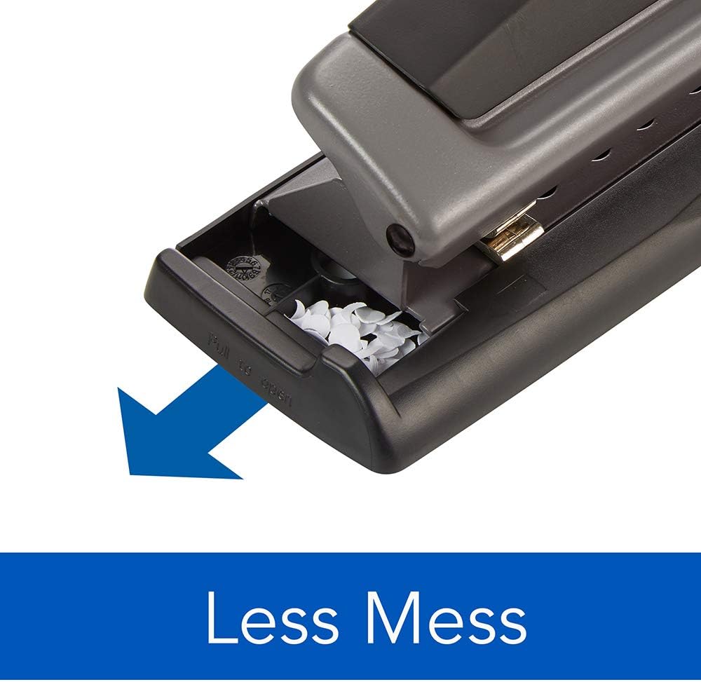 Swingline Desktop Hole Punch, Hole Puncher, Precision Pro, Adjustable, 2-3 Holes, 10 Sheet Punch Capacity, Black/Gray (74038) : Manual Multi Hole Paper Punches : Office Products