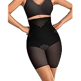 Vertvie Shapewear for Women Tummy Control High Waisted Shapewear Shorts Targeted Compression Body Shaper Bathroom Friendly