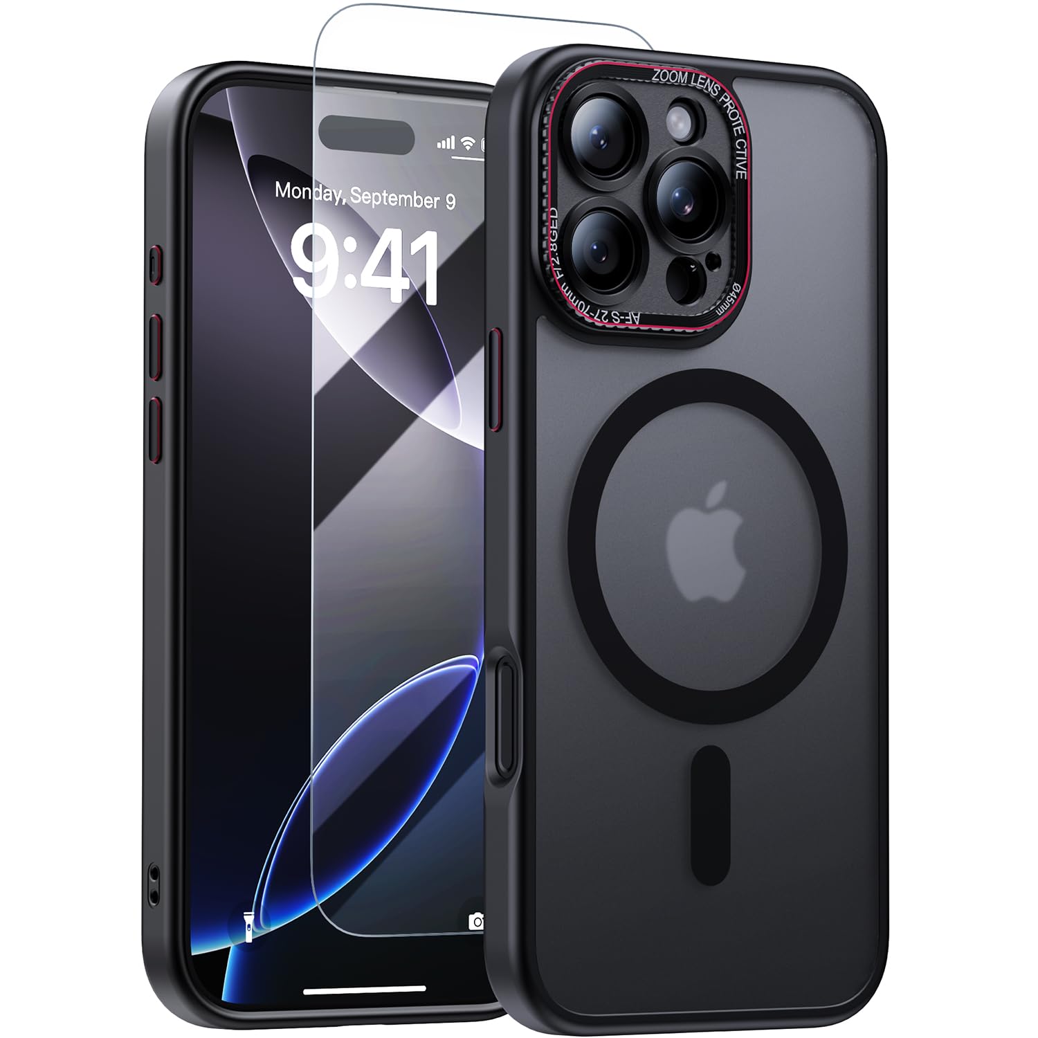 JUESHITUO for iPhone 16 Pro Max Case with 1X Screen