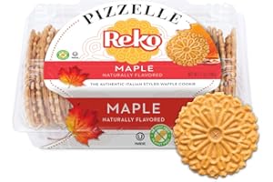 Reko Pizzelle Authentic Italian Style Waffle Cookie, Maple, 7 Ounce (Pack of 1)