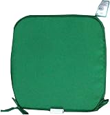 NIGHTS Set Of 4 Moss Green Removable Dining Chair Cushions With Ties