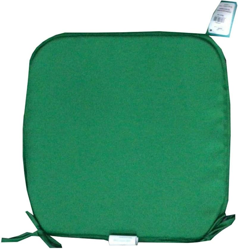 NIGHTS Set Of 4 Moss Green Removable Dining Chair Cushions With Ties