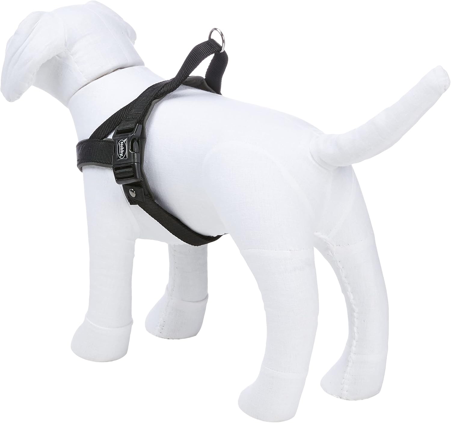 Nobby Classic Preno Norwegian Harness, 50-64 cm+42 cm/25-35 mm, Black/Gray, black/grey, M-L (Pack of 1) - Image 4