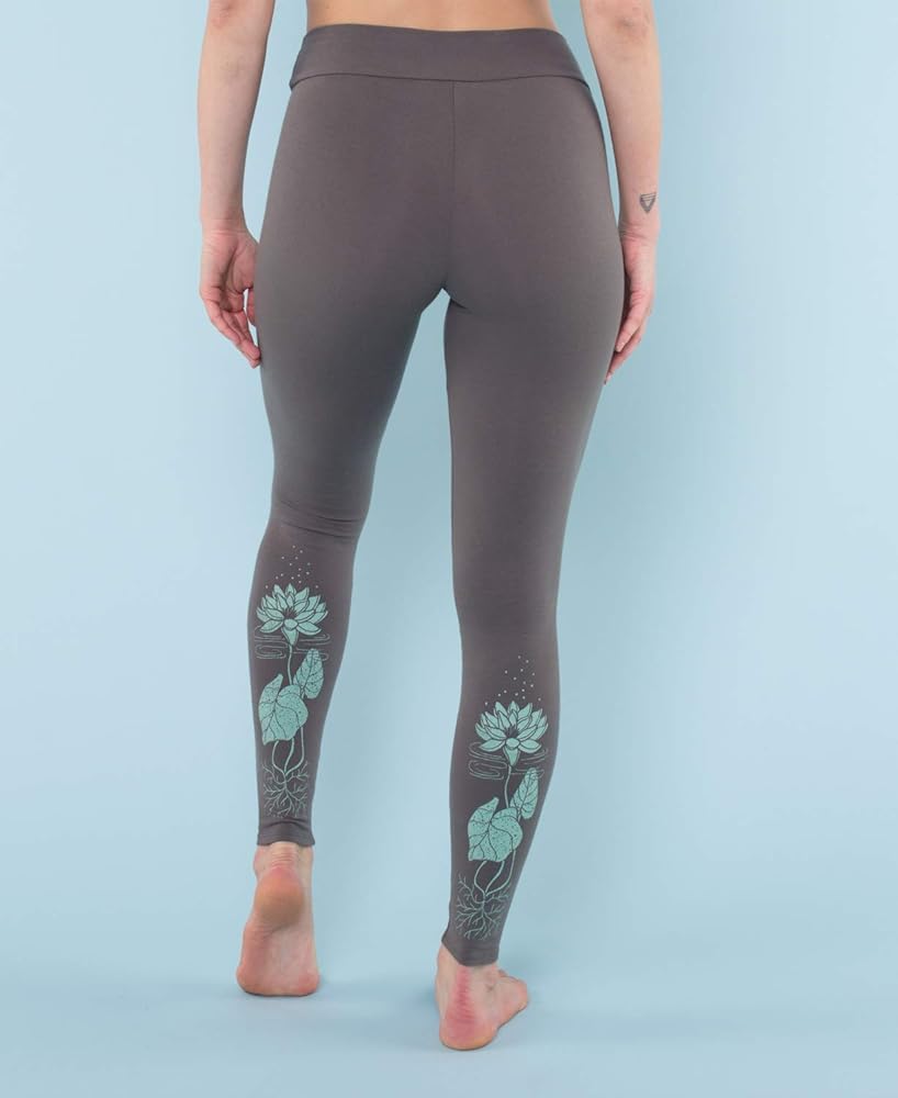Yoga pants with lotus flower on back Clearance