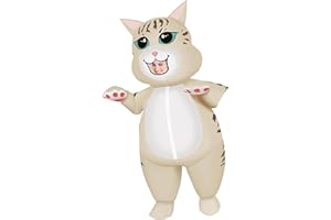 M MH ZONE Inflatable Cat Costume for Adult(Kids) Funny Halloween Costumes for girls Cosplay Fantasy Blow up Costume