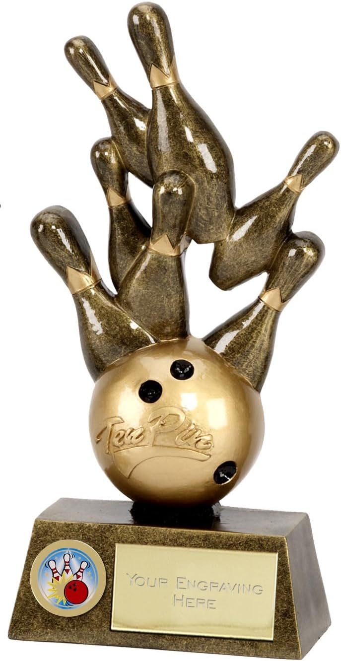 7.25" Ten Pin Bowling Trophy with FREE engraving (Award A1248B) Amazon