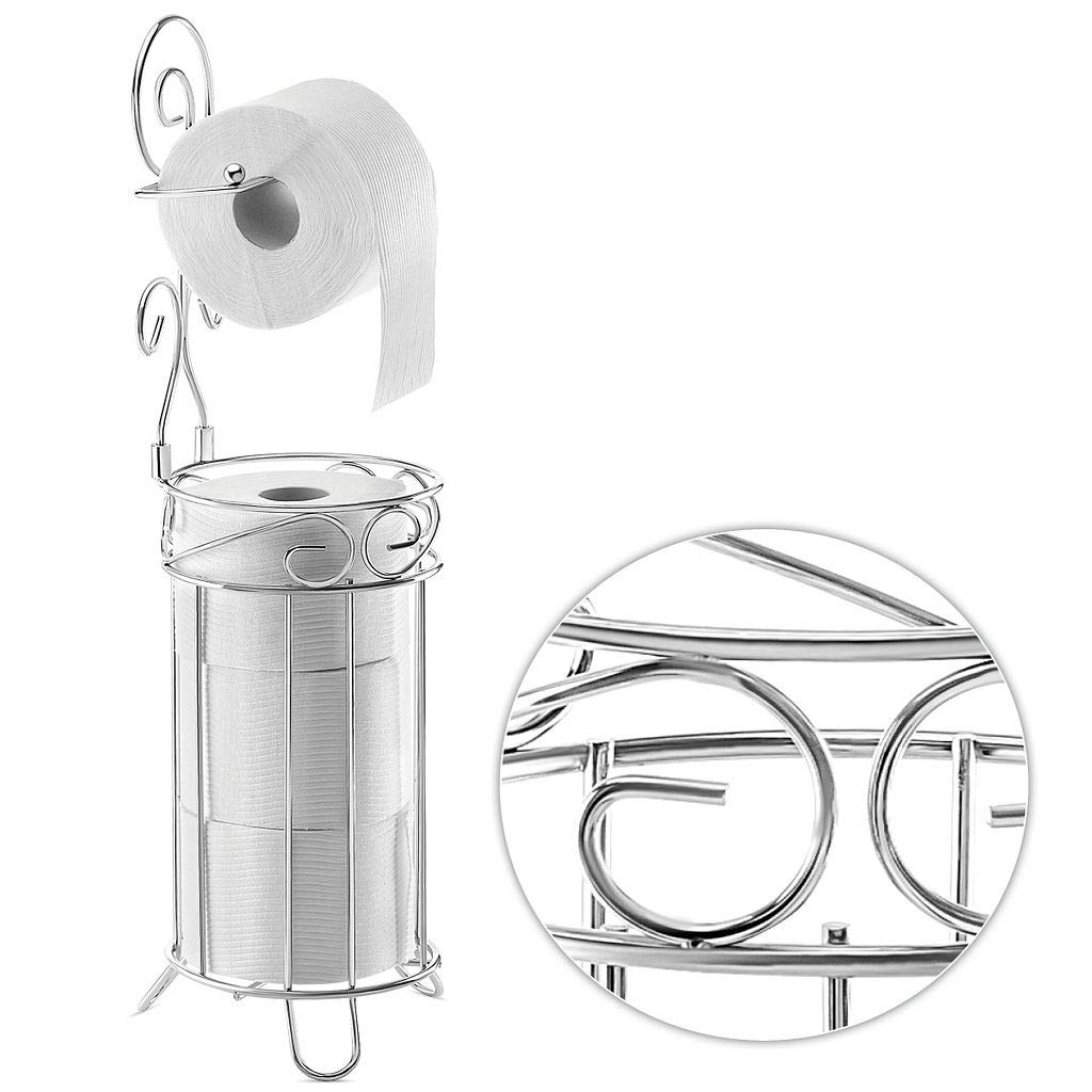 Buy toilet paper holder for 3 rolls + 1 dispenser free standing