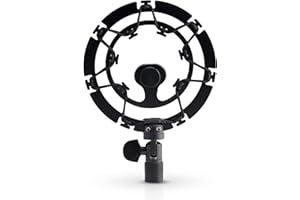 Auphonix Pro Microphone Shock Mount - Mic Holder Compatible w/Blue Yeti, Snowball & Pro Microphones