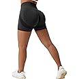 JGS1996 Women Seamless Booty Shorts Butt Lifting High Waisted Scrunch Workout Shorts Active Gym Yoga Shorts