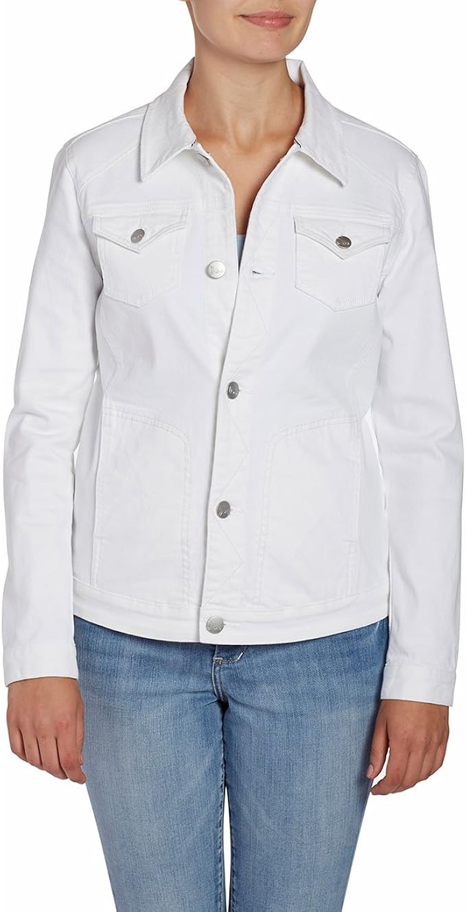 Jag Jeans Women's Lowen Jacket in White Denim at Amazon Women's Coats Shop
