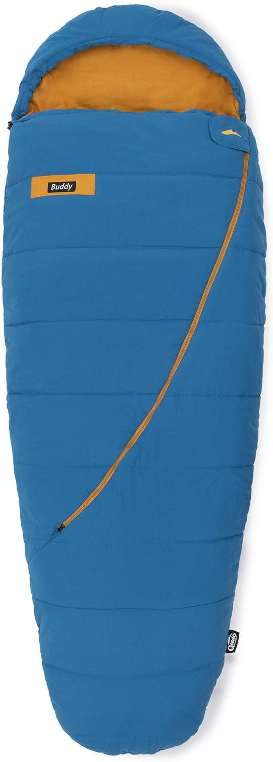 Qeedo Buddy Sleeping Bag for adults, camping sleeping bag, mummy, wide