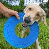 Nerf Dog Rubber Tire Flyer Toy 10 Inch Blue Flying Disc for Medium Large Dogs view 2