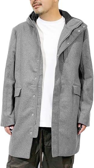 Amazon ウールコート メンズ 大きいサイズ ウール メルトン 防寒 フード付き ロングコート 8l キャメル コート ジャケット 通販