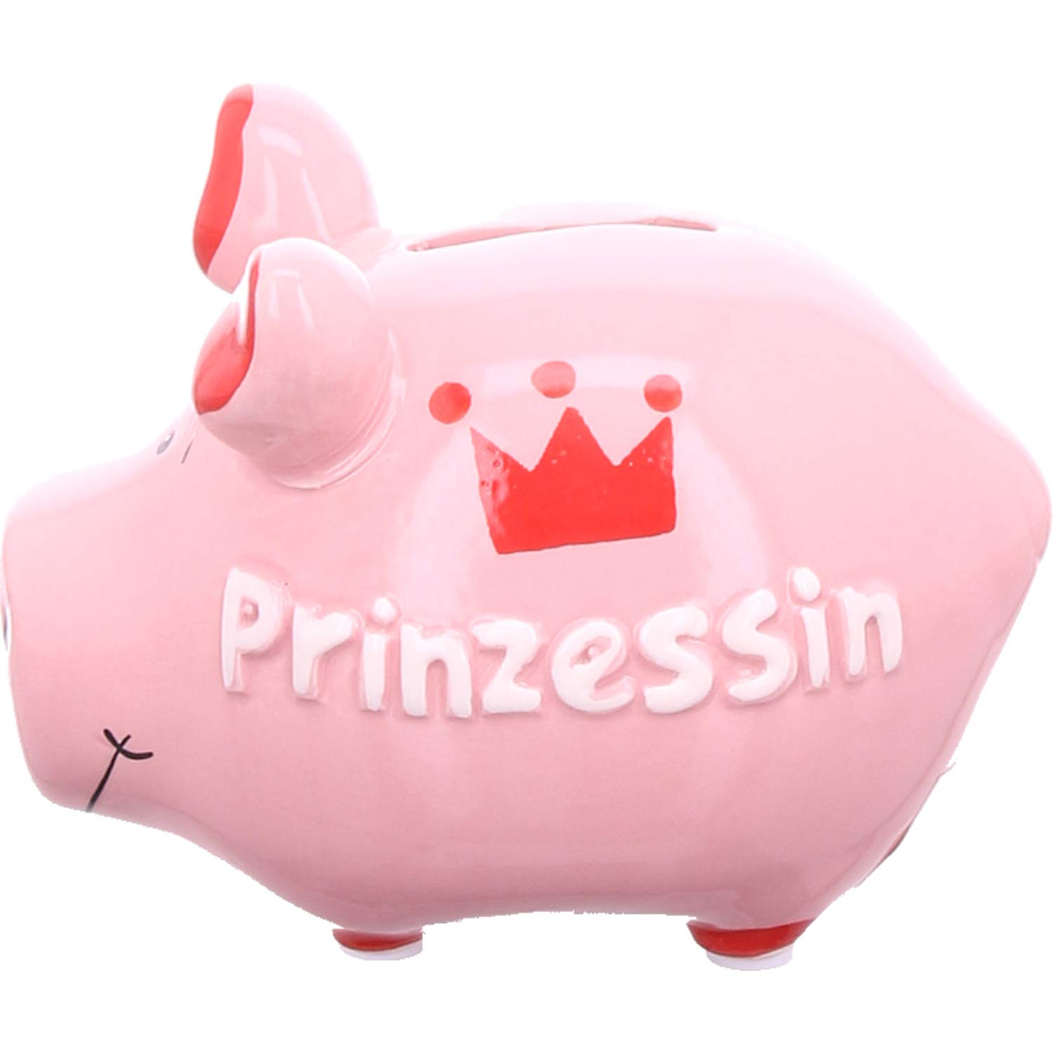 Piggy Bank – Princess – Small Pig 12.5 cm – flower