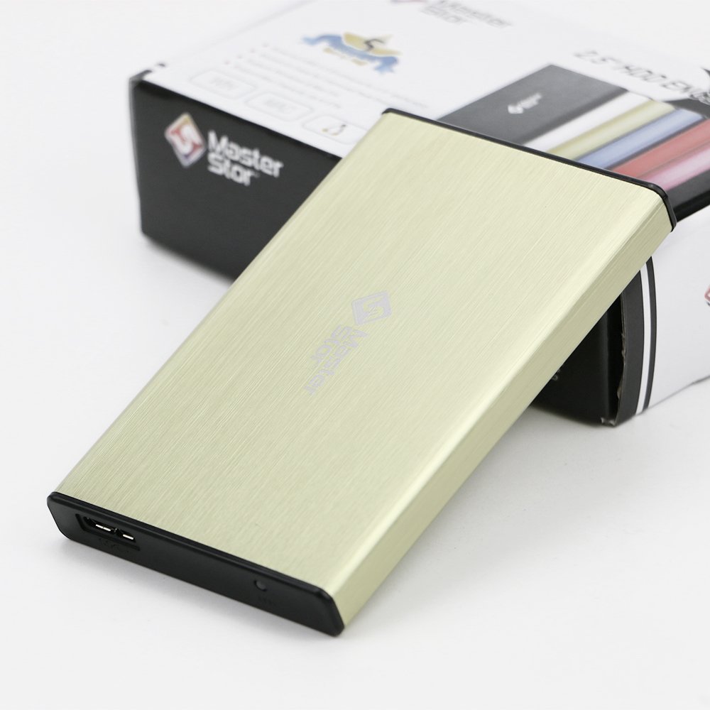 MasterStor 500 GB One Touch Backup Portable Hard Drive USB 3.0 SATA Super-Fast 2.5 inch Hard Drive for Laptop External Hard Disk Drive Yellow