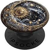 Celestial Sun Stars Moon PopSockets Adhesive PopGrip