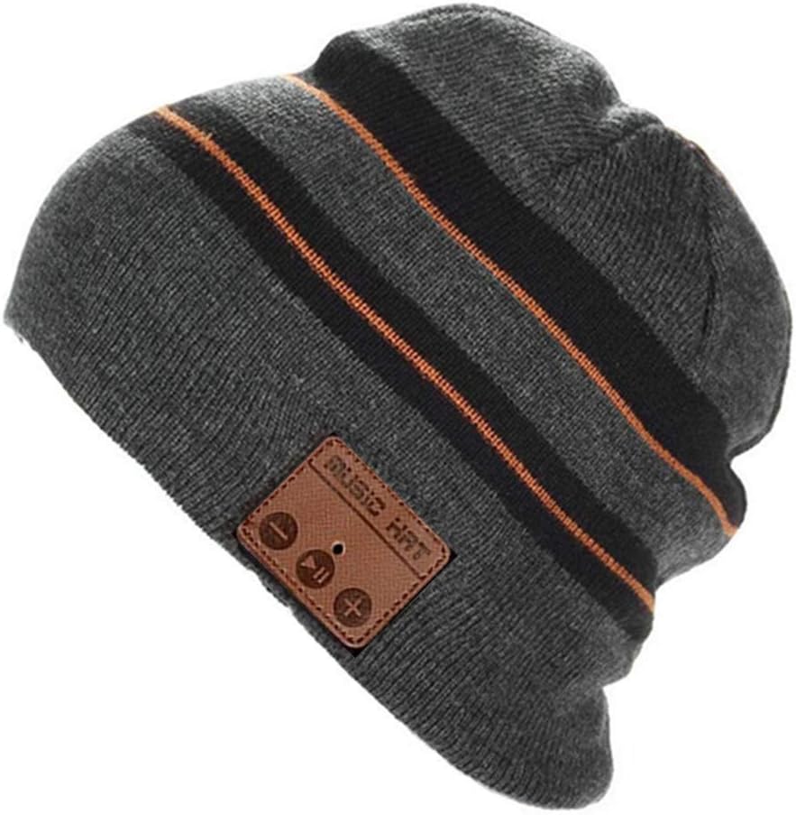 BearsFire Wireless Music Beanie Hat with Bluetooth Headphones Headset Earphone Speaker Mic Unisex Winter Warm Knit Hats Thick Skull Cap for Men Women