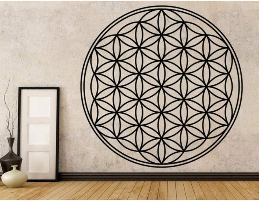 Etiqueta De La Pared Calcomanías De La Flor De La Vida Vinilo Mandala