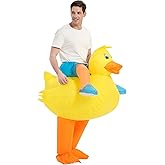 JYZCOS Inflatable Yellow Duck Costume Halloween Animal Party Fancy Dress