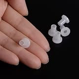 sourcing map 12pcs Nylon Flanged Sleeve Bearings 4mm ID 5.5mm OD 10mm Length view 5