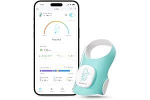 Sense-U Smart Sock Shoe Baby Monitor - Track Baby’s Heart Rate, Movement and Sleep, Infant Foot Monitor for Peace of Mind