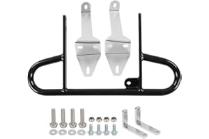 ATV Rear Grab Bar Bumper, ABS and Metal Rear Back Wide Grab Bar Bumper Fit for YFZ 450,ATV Body and Frame