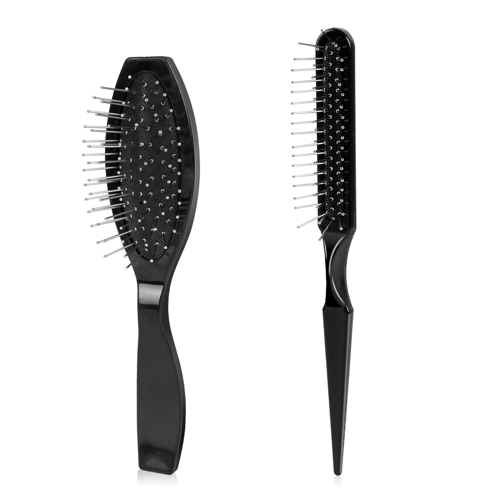 Wig Brush Set: Stainless Steel Wire Bristle Brush for Portable Synthetic Hair Wigs and Extensions