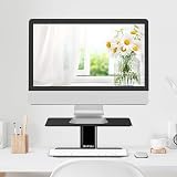 BoYata Monitor Stand Riser Adjustable Height Desk Organizer Metallic view 2