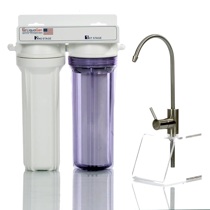 Under Sink Water Filter 2 Stage Sediment Filter & Carbon Filter Amazon