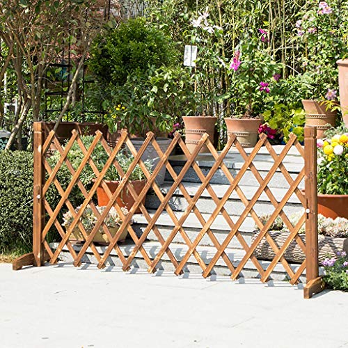 Zaun verdickte versenkbare Holzzaun Garten Gitter Dekoration Hundezaun Hof Leitplanke (Size : 40x140cm) – Bild 4