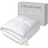 CIRCLESHOME Warm Crib Comforter - Soft, Comfortable, and Breatheable 100% Cotton Comforter for Toddlers - 200 Thread Count - Square Shape Quilting Design (37 x 52)