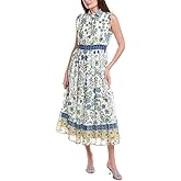 Anne Klein Women's Smocked Waist Patio Shirt Dress