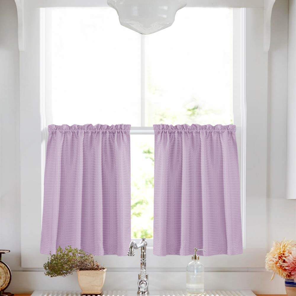 Best Kitchen Curtains Lilac Plaid