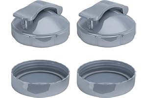 Zuikn 4 Pack Blender Cup Lids Stay-Fresh Resealable Cup Lids & Flip Top To-go Lid Replacement Parts Compatible with Nutribull