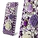 Celicious Lilac Flower Heart Diamante Case for Apple iPhone 5c