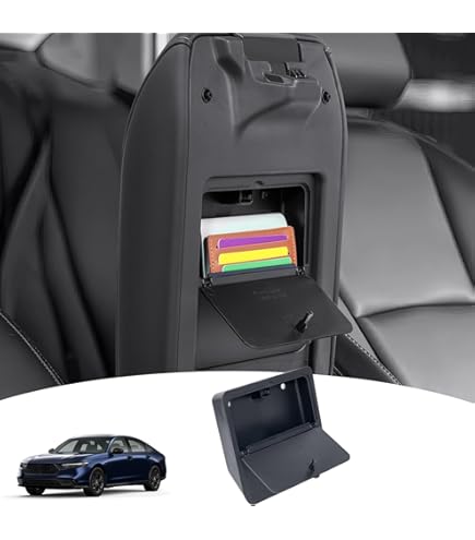 Awnexuct Center Console Cover For 2013-2017 Honda Accord Armrest For 9th Accord