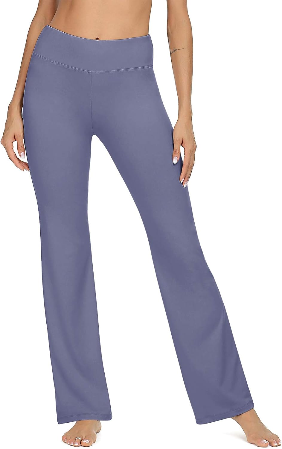 VIISHOW Women's Boot-Cut Yoga Pants Tummy Control Workout Non See-Through Bootleg Yoga Pants: Clothing