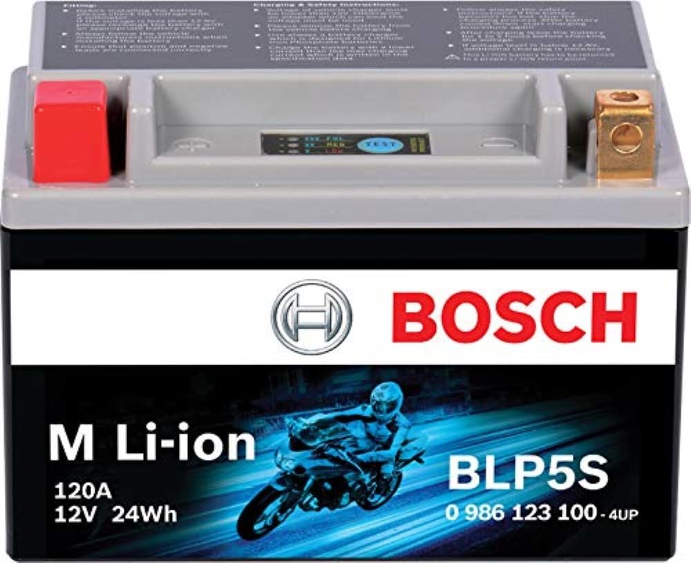 Photo 1 of BOSCH BLP5S - Group 5-12V Lithium Battery - Powersport Li-ion Phosphate - 120A for Motorcycles, ATV/UTV, Snow Mobiles, Personal Watercrafts, Scooters and Jet Skis - 4.45? x 2.72? x 3.35?