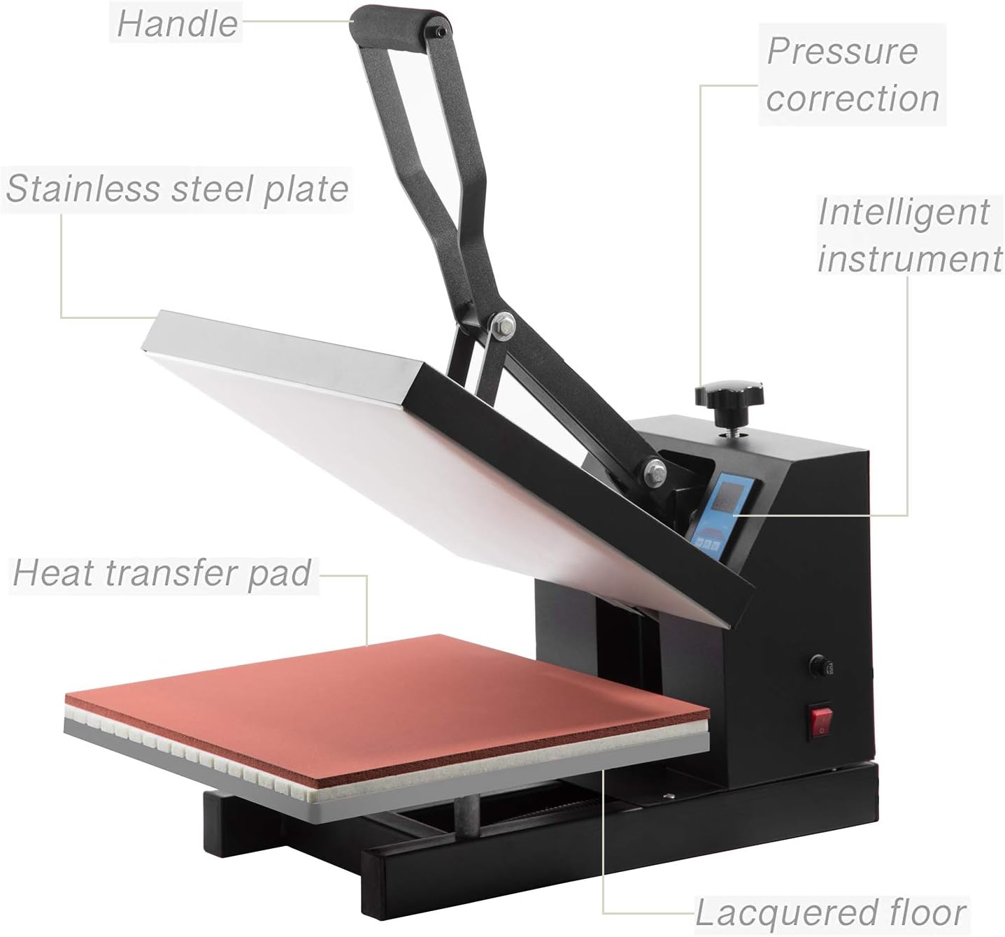 digital clamshell heat press