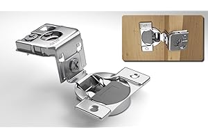 1-5/16 inch Overlay Soft Closing Face Frame Cabinet Hinges, 105 Degree 6-Ways 3-Cam Adjustment Concealed Kitchen Cabinet Door