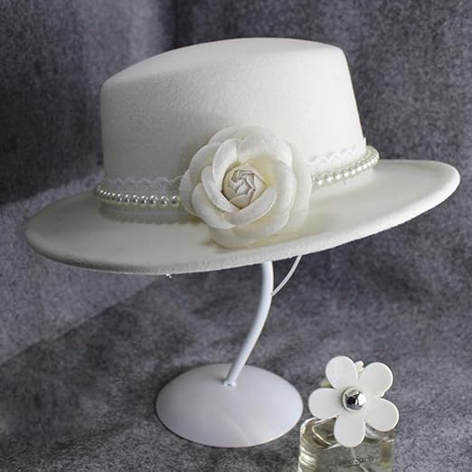 womens white top hat