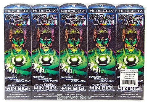 Heroclix War of Light Wave 1 Sealed Booster Brick (10 boosters)