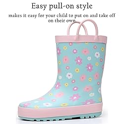 LANCDON Toddler Rain Boots for Boys and Girls