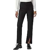 HUE Womens High Rise Suede Straight Legging