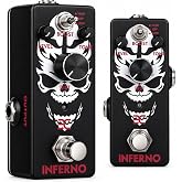 EX Inferno Death Metal Distortion Guitar Pedal, High-Gain Electric Guitar Effects Mini Pedal, with 3-Mode Boost Switch, True Bypass