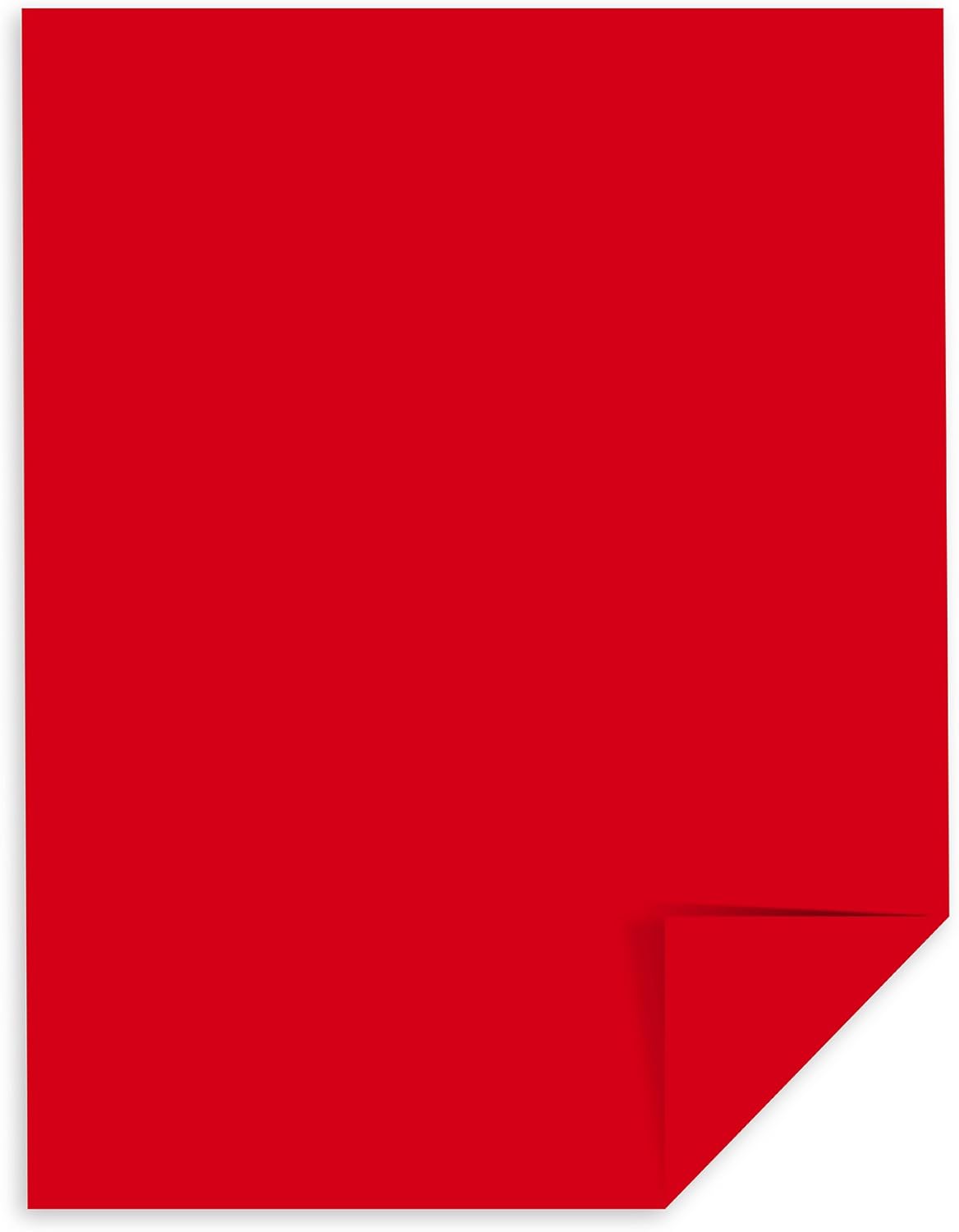 Neenah Astrobrights Premium Color Card Stock, 65 lb, 8.5 x 11 Inches, 250 Sheets, Re-Entry Red : Red Card Stock : Office Products