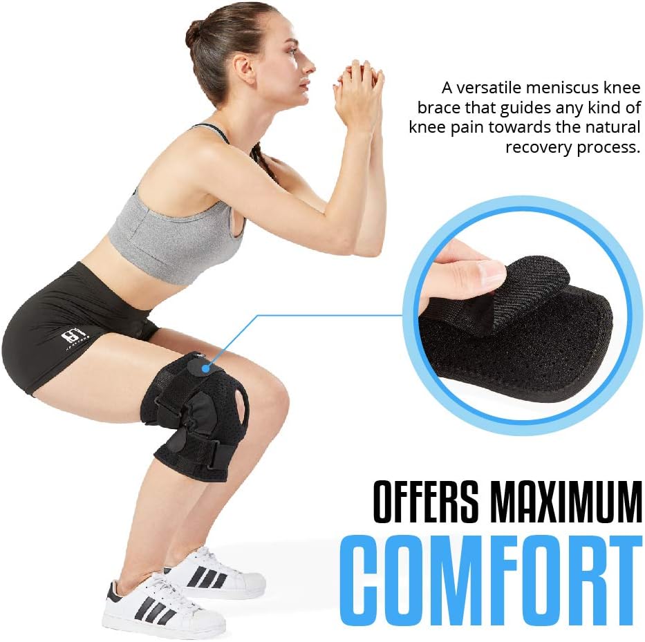 Hinged Knee Brace for Men and Women, Knee Support for Swollen ACL, Tendon, Ligament and Meniscus Injuries: Industrial & Scientific