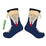 T Legend Donald Socks With Hair, Funny Socks For