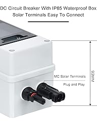 DIHOOL 40 Amp Solar Disconnect Switch with DC